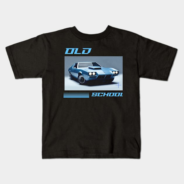 Old School Car Kids T-Shirt by HustleHardStore